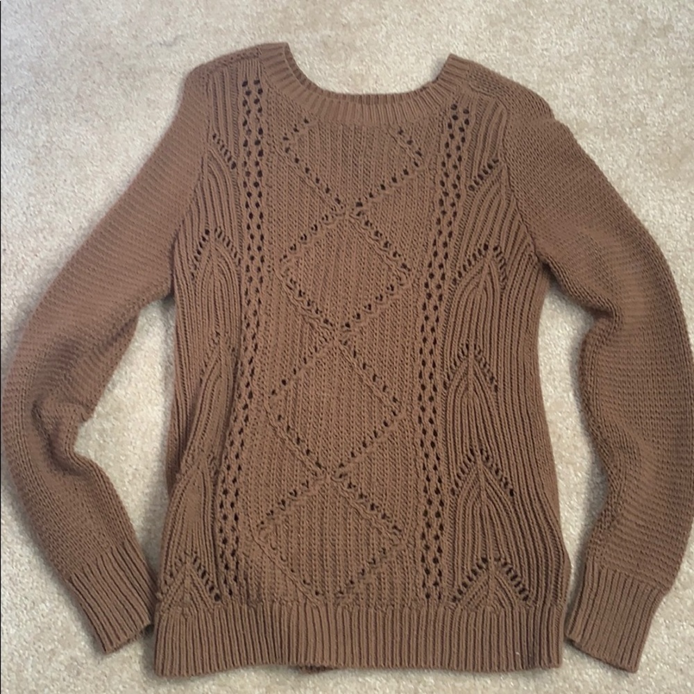 Brown Old Navy knit sweater